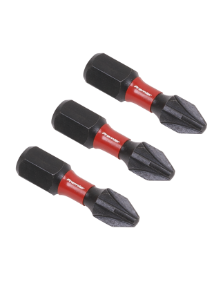 Pozi #2 Impact Power Tool Bits 25mm - 3pc