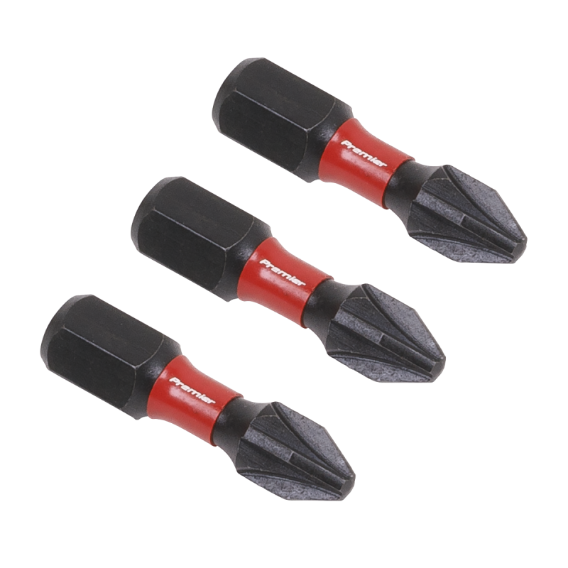 Pozi #2 Impact Power Tool Bits 25mm - 3pc