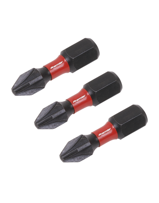 Pozi #2 Impact Power Tool Bits 25mm - 3pc