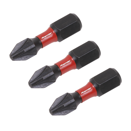 Pozi #2 Impact Power Tool Bits 25mm - 3pc