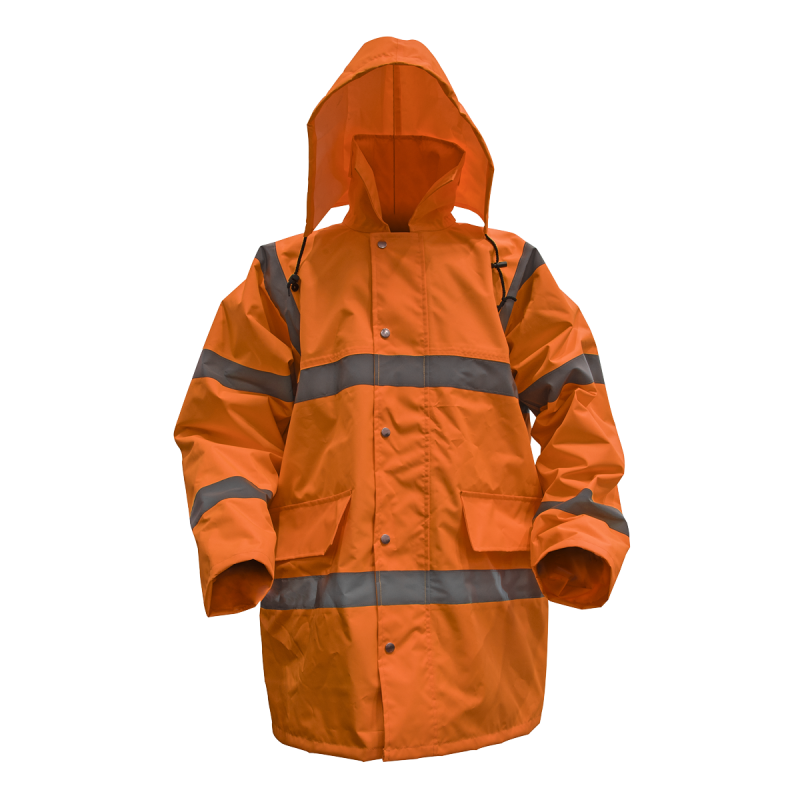 Worksafe® Hi-Vis Orange Jacket with Quilted Lining - XX-Large