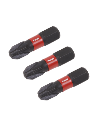 Pozi #3 Impact Power Tool Bits 25mm - 3pc