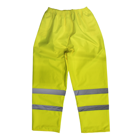 Worksafe® Hi-Vis Yellow Waterproof Trousers - Large