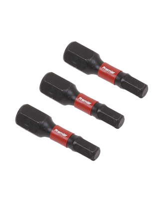 Hex 4mm Impact Power Tool Bits 25mm - 3pc