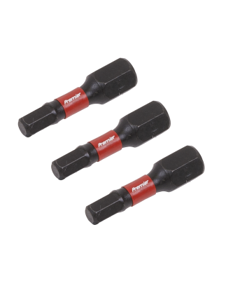 Hex 4mm Impact Power Tool Bits 25mm - 3pc