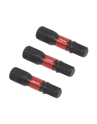 Hex 5mm Impact Power Tool Bits 25mm - 3pc