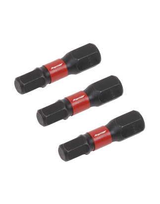 Hex 5mm Impact Power Tool Bits 25mm - 3pc