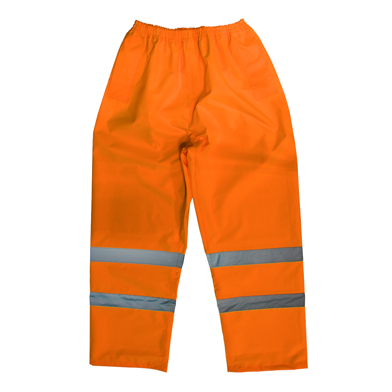 Worksafe® Hi-Vis Orange Waterproof Trousers - Large