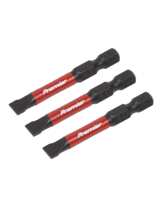 Slotted 6.5mm Impact Power Tool Bits 50mm - 3pc