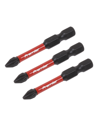 Phillips #2 Impact Power Tool Bits 50mm - 3pc