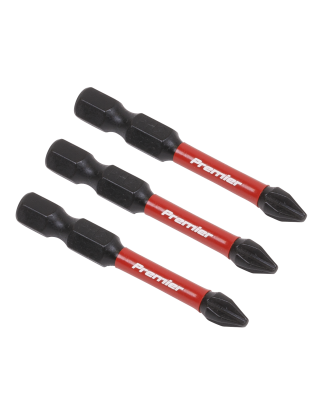 Phillips #2 Impact Power Tool Bits 50mm - 3pc