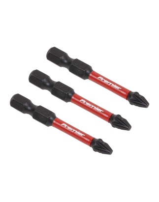 Pozi #2 Impact Power Tool Bits 50mm - 3pc