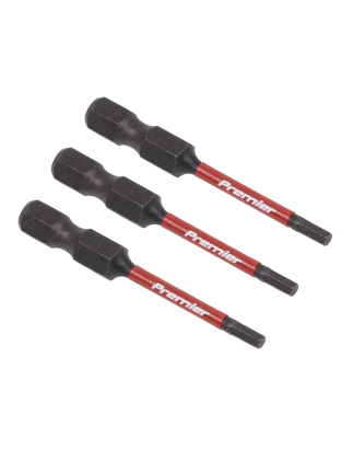 Hex 2.5mm Impact Power Tool Bits 50mm - 3pc