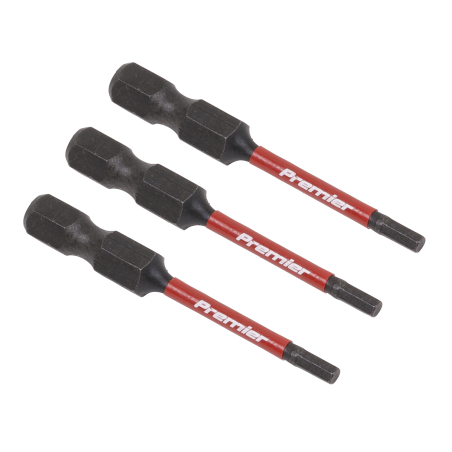 Hex 2.5mm Impact Power Tool Bits 50mm - 3pc