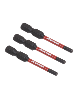 Hex 3mm Impact Power Tool Bits 50mm - 3pc