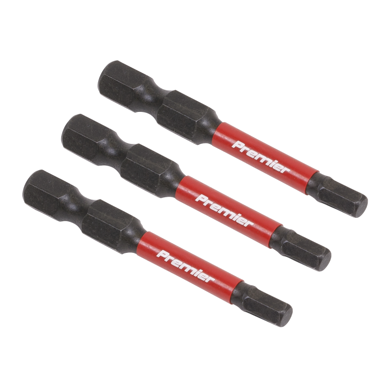 Hex 4mm Impact Power Tool Bits 50mm - 3pc