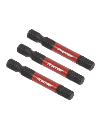 Hex 6mm Impact Power Tool Bits 50mm - 3pc