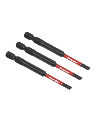 Slotted 4.5mm Impact Power Tool Bits 75mm - 3pc