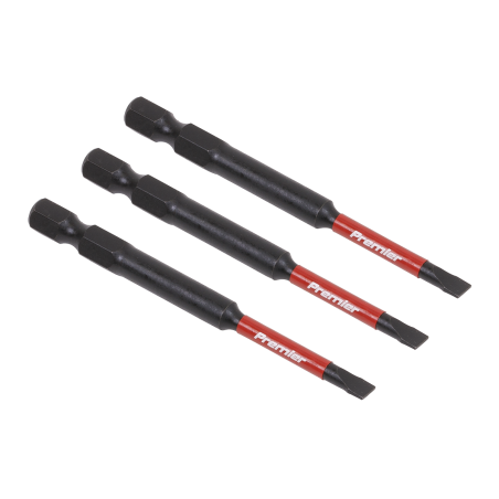 Slotted 4.5mm Impact Power Tool Bits 75mm - 3pc