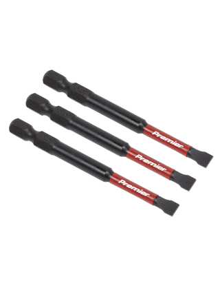 Slotted 5.5mm Impact Power Tool Bits 75mm - 3pc