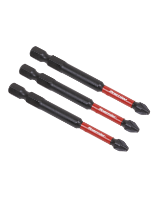 Pozi #2 Impact Power Tool Bits 75mm - 3pc