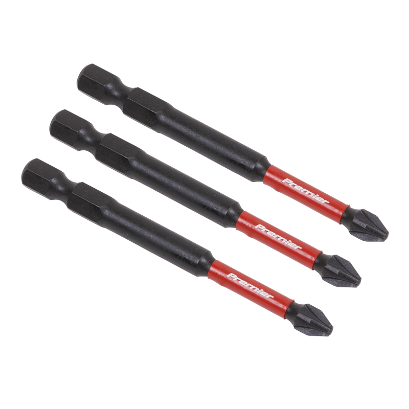 Pozi #2 Impact Power Tool Bits 75mm - 3pc