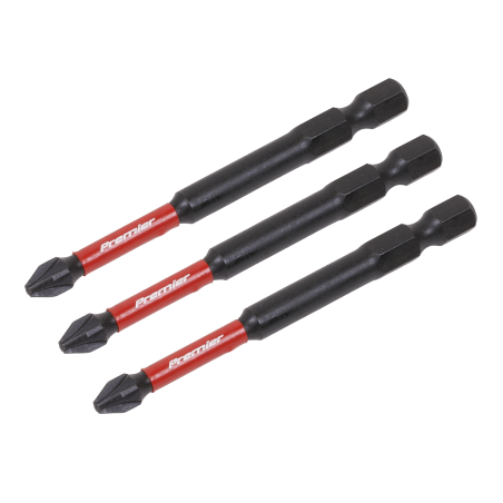 Pozi #2 Impact Power Tool Bits 75mm - 3pc