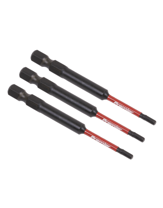 Hex 2.5mm Impact Power Tool Bits 75mm - 3pc