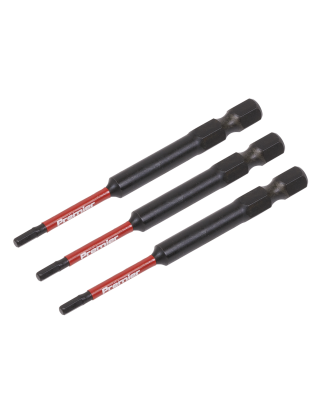 Hex 2.5mm Impact Power Tool Bits 75mm - 3pc