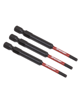 Hex 3mm Impact Power Tool Bits 75mm - 3pc