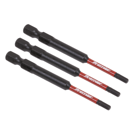 Hex 3mm Impact Power Tool Bits 75mm - 3pc