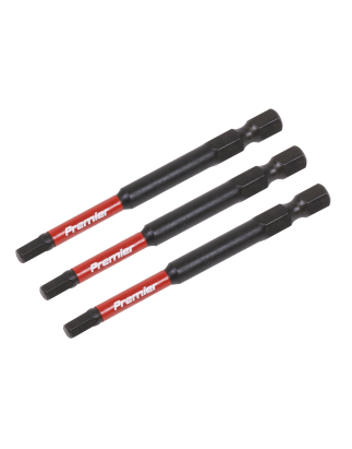 Hex 4mm Impact Power Tool Bits 75mm - 3pc