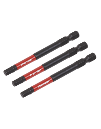 Hex 5mm Impact Power Tool Bits 75mm - 3pc