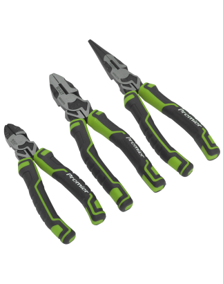 Pliers Set 3pc High Leverage - Green