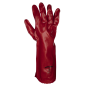 Gants Worksafe® en PVC 450 mm, rouge - paire