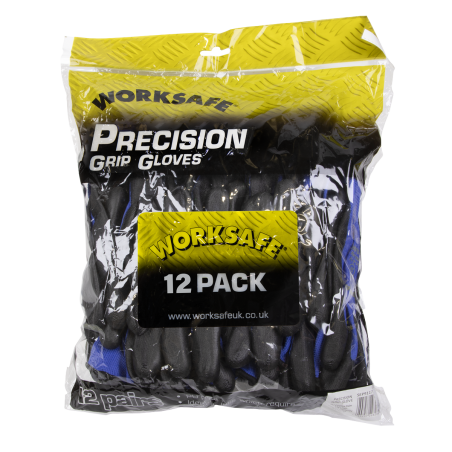 Worksafe® Lightweight Precision Grip Gloves, Large - Pack of 12 Pairs