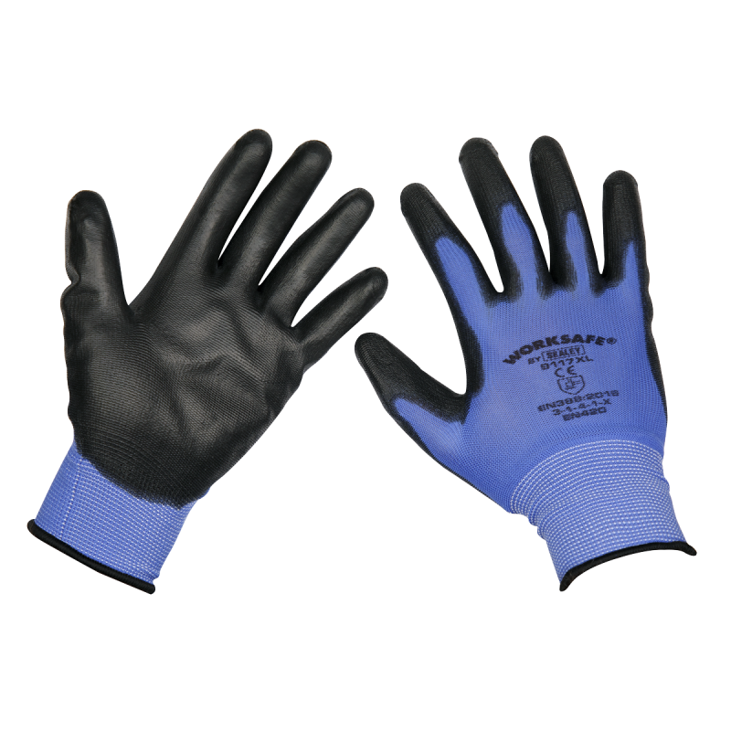 Worksafe® Lightweight Precision Grip Gloves, X-Large - Pair