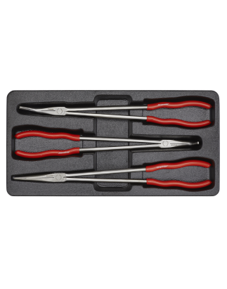 Needle Nose Pliers Set 3pc Extra-Long 400mm