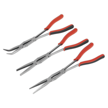 Double Joint Pliers Set 3pc Long Reach 335mm