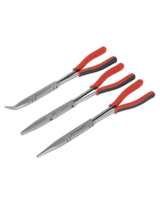 Double Joint Pliers Set 3pc Long Reach 335mm