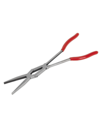 Flat Nose Pliers Double Joint Long Reach 335mm