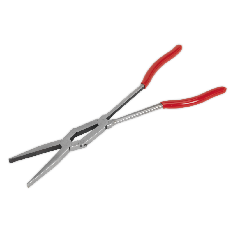 Flat Nose Pliers Double Joint Long Reach 335mm