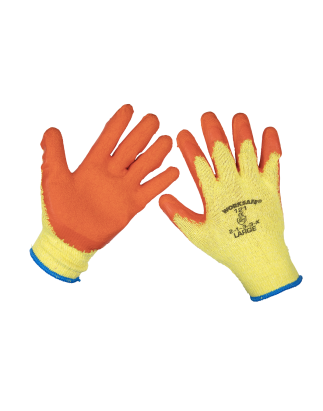 Worksafe® Super Grip Knitted Gloves with Latex Palm, Large - Pair