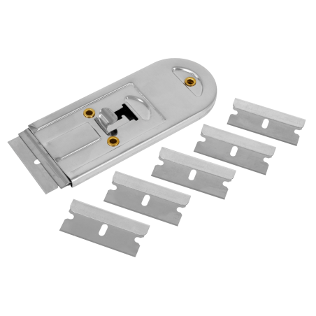 Retracting Razor Scraper with Blades