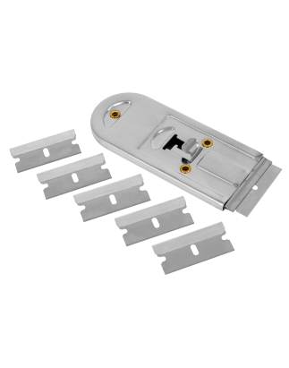 Retracting Razor Scraper with Blades