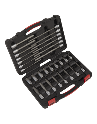 Hex Socket Bit Set 30pc 3/8"Sq Drive - Premier Platinum