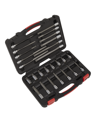 Spline Socket Bit Set 26pc 3/8"Sq Drive - Premier Platinum