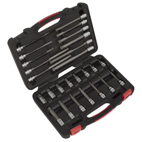 Spline Socket Bit Set 26pc 3/8"Sq Drive - Premier Platinum