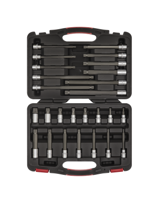 Spline Socket Bit Set 26pc 3/8"Sq Drive - Premier Platinum