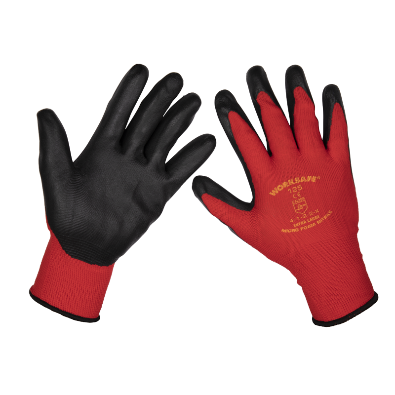 Gants en mousse de nitrile Worksafe®, très grand - paire